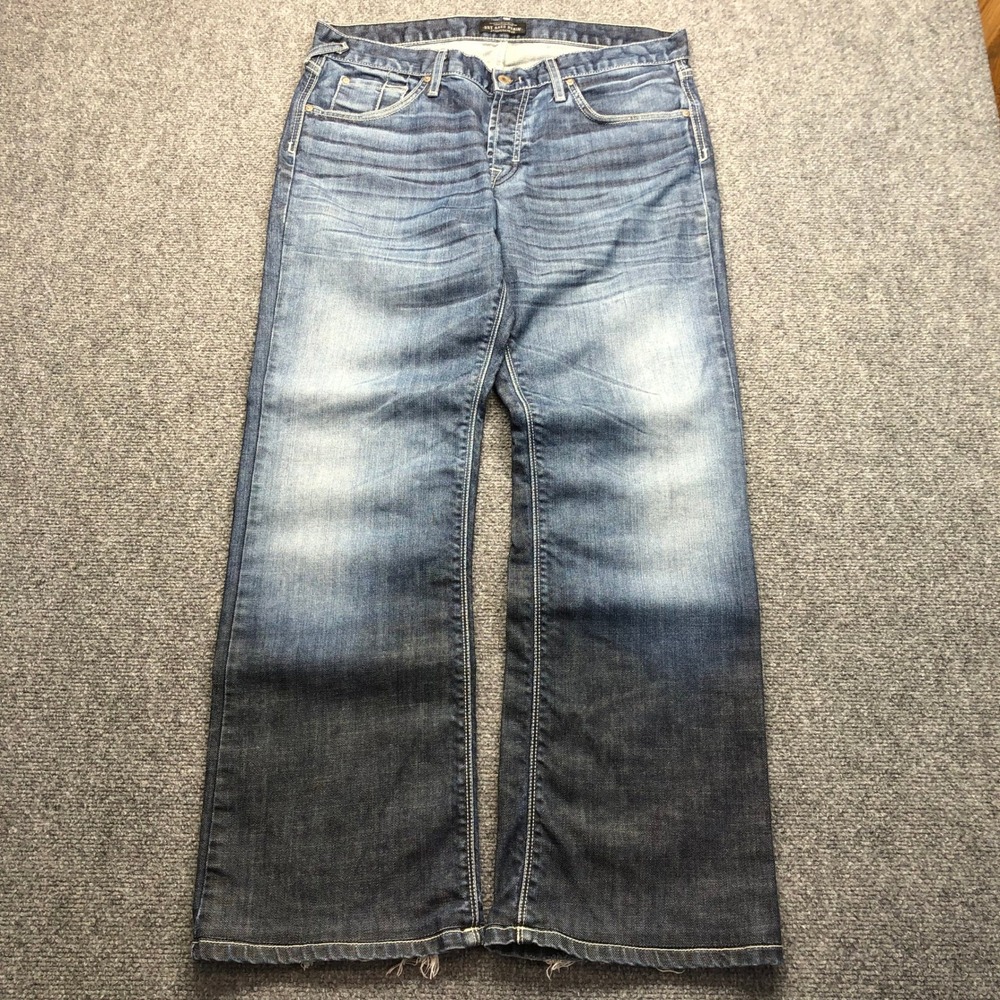 Y2K  Denim Mens 34 Blue Wide Leg Relaxed Fade Made in USA